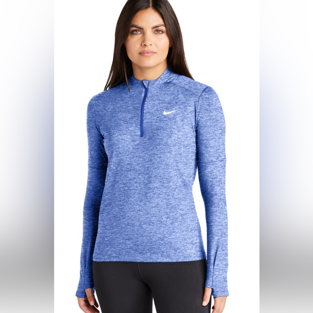 Nike Women's Dri-FIT Element 1/2-Zip Top XS in Royal Heather Blue